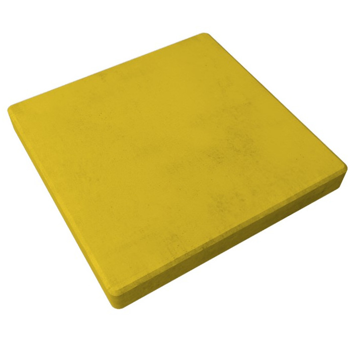 Квадратная тротуарная плитка 300х300х80 Желтый